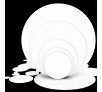 High-Temperature Resistant 96% Alumina Ceramic Sheets - Corundum Round Insulating Gaskets for Industrial Applications(D35mm*1mm*5pcs)