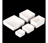 High-Temperature Resistant 99% Alumina Crucible, Al2O3 Square Corundum Container for Laboratory and Industrial Use 1pc(200x200x80mm)