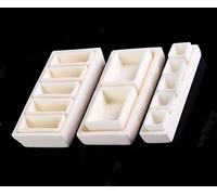 High-Temperature Resistant Alumina Crucible Set - 99% Corundum Lab Crucibles for Laboratory Use(Combo 5)