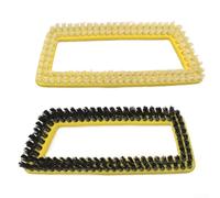 High Temperature Resistant Brush Head for Karcher SC15 Series Efficient Dirt and Oil Cleaning (Transparent+Black)