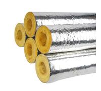 High-Temperature Resistant Insulation Wool for Steam Pipe and Boiler Pipe Sleeves - Aluminum Foil Self-Adhesive Thermal Insulation for Hot/Cold Water Pipes