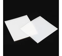 High-Temperature Resistant White Silicone Rubber Sheet - 20x20 Inch, 0.5 to 20mm Thickness, Electrically Conductive,1pc(4in*4 in*4mm)