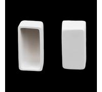 High-Temperature Resistant Zirconia Crucible - Durable Square Ceramic Dish for Laboratory and Industrial Use 1pc(30mL-100 x 20 x 20mm)