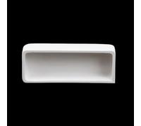 High-Temperature Resistant Zirconia Crucible - Square HfO2 Ceramic Dish for Industrial Use, 1 PCS(30mL - 100x20x20mm)