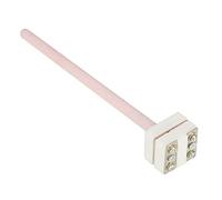 High Temperature S-type Thermocouple Sensor Platinum Rhodium Thermocouple Temperature Sensor Probe 99 Corundum Porcelain Tube Measuring Range 0-1300℃ WRP-100 150mm