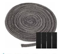 High Temperature Sealing Rope 2M Fiberglass Gasket for Wood Stove Efficiency (25mm*2m)