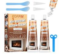 High Temperature Silicone Sealant, Heat Resistant Silicone, Oven Door Seal Glue, Transparent Heat Resistant Glue for Oven Door, Glass Cooktops, Microwave Ovens, Induction Hobs, Kettle Gaskets
