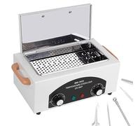 High-Temperature Sterilizer, Dry Heat Sterilizer Metal Tool Cleaning Box, Heat Timing Setting, 50-220° Disinfection Equipment for Nail Tools Salon Barber Scissor Dentist Clinic Lab