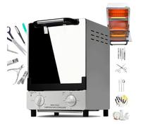 High Temperature Sterilizer for Nail Tools, 1000W Double-Layer Dry Heat Sterilizer, 12L Capacity, 100-250℃ Temperature, 30 Minutes Timing for Medical, Dental, Tattoo, Manicure, Nail Salons