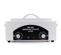 High-Temperature Sterilizer, Metal Tool Cleaning Box, SPA Towel Dry Heat Sterilizer with Timing Function, Disinfection Equipment for Dentist Clinic Lab & Salon Barber Scissor (UK Plug/White)