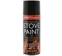 High Temperature Stove Spray Paint 400ML Matt Black BBQ's Burners Heat Resistant