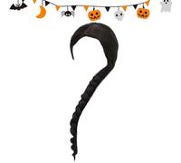 High Temperature Wire Wig Women's - 80 cm Halloween Wigs, Adjustable Braided Hair Cosplay | Extra Long Braid Wig, Black Witch Wig for Halloween, Cosplay, Stage & Party