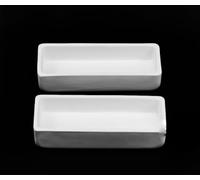 High-Temperature Zirconia Ceramic Crucible - Durable Rectangular Smelting Mold for Industrial Use,1pcs(350ml-100x100x40mm)