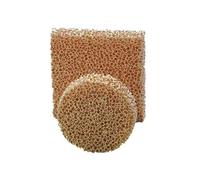 High Temperature Zirconia Foam Ceramic Casting Filter - 1pcs, Ideal for Metallurgy and Environmental Applications(100mmx100mmx22mm)