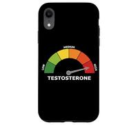 High Testosterone Gym Bro Bodybuilding Low Cortisol Meme Case for iPhone XR