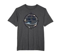 High Tide Low Tide Ill Stay by Your Side Nautical T-Shirt, Men's Big and Tall, Dark Heather Grey, 2X Tall