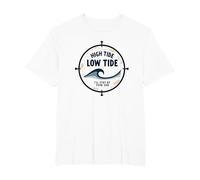 High Tide Low Tide Ill Stay by Your Side Nautical T-Shirt, Men's Big and Tall, White, 2X Tall