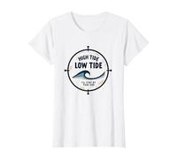 High Tide Low Tide Ill Stay by Your Side Nautical T-Shirt, Women, White, 3XL