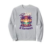 High Tides and Harmonies Yacht Rock Sunset Tropical Lounge Sweatshirt