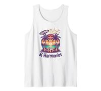 High Tides and Harmonies Yacht Rock Sunset Tropical Lounge Tank Top