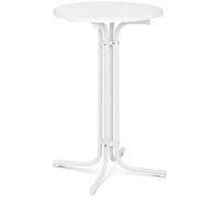High Top Bar Table Ø 70 cm Folding White - Folding Tables by Royal Catering White