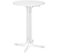 High Top Bar Table Ø 80 cm Folding White - Folding Tables by Royal Catering White