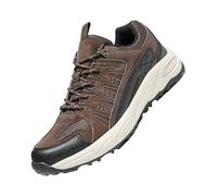 High Top Men's Shoes Autumn Versatile Casual Sports Shoes Men's Anti Slip Height Enhancing Youth Basketball Dad Fashion Shoes Summer Men's Suede Classic Sneaker (Brown, 5.5)