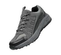 High Top Men's Shoes Autumn Versatile Casual Sports Shoes Men's Anti Slip Height Enhancing Youth Basketball Dad Fashion Shoes Summer Men's Suede Classic Sneaker (Grey, 7.5)
