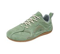 High Top Men's Shoes Autumn Versatile Casual Sports Shoes Men's Anti Slip Height Enhancing Youth Basketball Dad Fashion Shoes Summer Sneaker Rack for Men on Door (Green, 8)