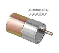 High Torque 12V Brushed Gear Motor With 37Mm Metal Gearbox, Low Noise Electric Drive For Vending Machines, Slot Machines And Automatic Doors, Single Unit
