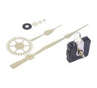 High Torque Clock Movement,Long Shaft Clock Mechanism,Silent Quartz Clock Movement,Clock Replacement Parts,DIY Wall Clock Kit,Clock Hands Set for Large Clocks,Wall(Gold 1)