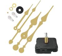 High Torque Clock Movement with Through Nut Mounting and Metal Pointer, Suitable for Craft Clocks and Wall Clock Repairs with Reliable Performance (gold-28mm)