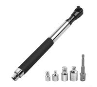 High Torque Combination Wrench Extender Tool Set 37-74 Lb-ft Slim 1.57" Width Chrome Steel Quick Change Heads Ideal for Tight Spaces (6 Pieces)