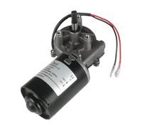 High Torque DC Worm Gear Reducer 30W 12V 24V Electric Reversible Metal Gear Motor 50RPM Right Angle Thread Double Flat Shaft(2,L-SS)