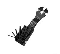 High Torque Folding Hexagon Wrench with Foldable Design, Multiple Specifications, Carbon Steel Construction for Efficient Maintenance and Repairs (A)