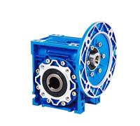 High Torque NMRV030 reducer worm gear gearbox Input 9/11mm Output 14mm For Nema23 Induction Motor Round 63B14 Fl.a.n.g.e(RATIO 25-1_56B14)