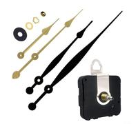 High Torque Quartz Clock Movement Replacement with Long Shaft for Wall Clocks and DIY Custom Clock Building (Gold A)