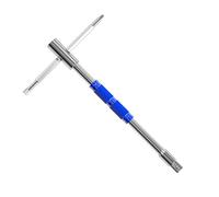 High Torques T Rod Ratcheting Wrenches with Interchangeable Heads Sliding Levers for 1/2In 3/8 1/4 Drive Socket Multiple Size Sliding Power Tool