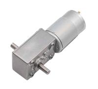 High Tq Worm Geared Motor Dual Shaft 555 Engine Reduction Right Angle Corner Gear Gearbox Reducer cw/CCW A5840-555(Motor and bracket,40R-12V)