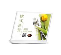 High Transparency Desktop Sign Holder Easy Slide Out Design Acrylic Materials for Conference Rooms Modern Display Stand Acrylic Table Signage