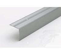 High Tread & Riser Stair Nosing Anti-Slip Aluminium Trim 1M - 30Mm 40Mm 50Mm 69Mm Width Edge Step Cover Silver Finish TMW Profiles SN (SN 389 42X40)