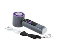 High Turbo Air Blower, Portable USB Handheld Cooling Fan with Digital Display, 100- Adjustable Turbine for Outdoor Camping Travel Home Office(Refrigeration Black)