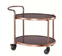 High ty 2-Tier Troly Cart | Versati Bar & Serving Cart for ks Tea & Dining | Ideal Mobi rage Solution for Home & Party | 960x500x990mm