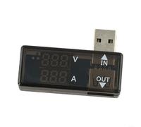 High USB Power Meter Tester for Voltage Current Capacity Monitoring 0.1% Accuracy with LED Screen and Auto Load ID for Battery Testing(F)