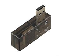 High USB Power Meter Tester for Voltage Current Capacity Monitoring 0.1% Accuracy with LED Screen and Auto Load ID for Battery Testing(B)