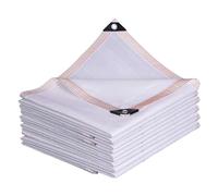 High UV Protection 88% White Shade Sail - Sun Canopy for Balconies Pools Chicken Coops - Available Sizes: 2x 2x4m 3x5m 4x6m 6x6m 5x20m