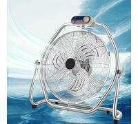 High Velocity Industrial Floor Fan with Adjustable Head - Heavy Duty Metal Drum Fan for Garage Wall Home Commercial Residential Greenhouse Use