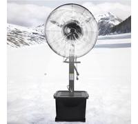 High Velocity Outdoor Misting Fan - Heavy Duty Metal Industrial Fan with 90° Oscillation, Waterproof Cooling Floor Fan for Garden, Patio, and Workshop Use