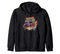High Velocity Racing Machine Street Performance Artwork Zip Hoodie