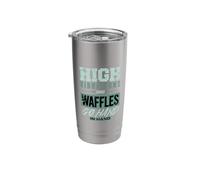 High Vibrations and Waffles Go Hand in Hand Stainless Steel Insulated Tumbler